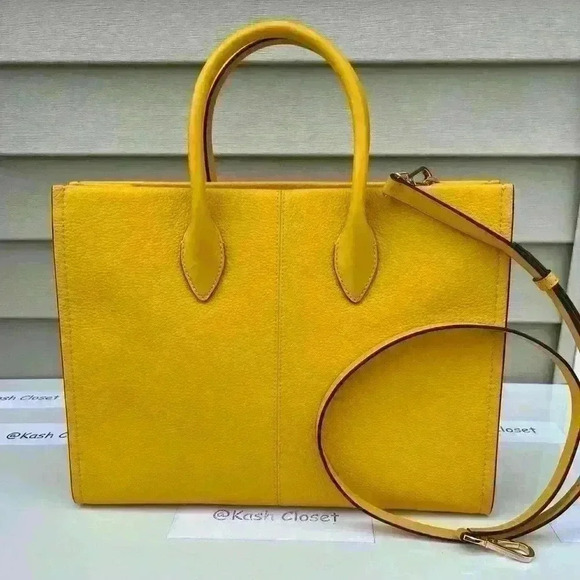 Michael Kors Mirella Tote Bag Medium Pebbled Leather Purse Bag Butter - Picture 5 of 11